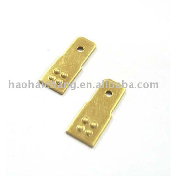 Auto electric high precision male brass terminal connector